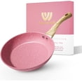 thumbnail image 1 of Sartén antiadherente Innerwell, 28 cm, color rosa, para huevos, PTFE, sin PFOA, 1 of 9