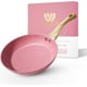 thumbnail image 1 of Sartén antiadherente Innerwell, 28 cm, color rosa, para huevos, PTFE, sin PFOA, 1 of 9