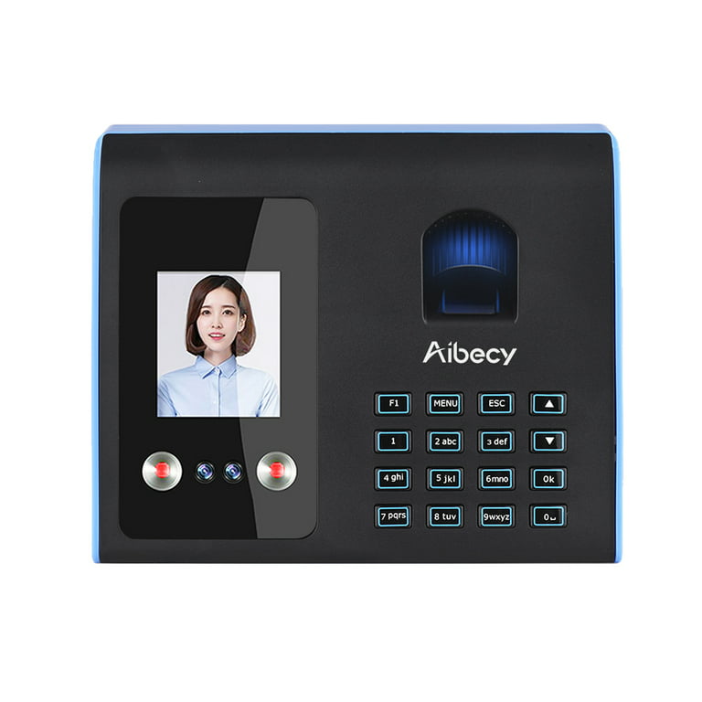 Aibecy Intelligent Attendance Machine Face Password Recognition Mix Biometric Time Clock for Employees with Broadcast Function Support Multi-language - Walmart.com