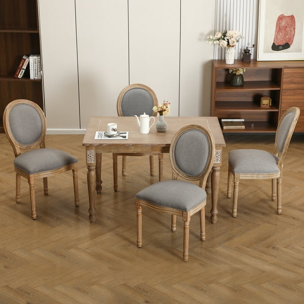 Furniliving French Dining Chairs Set of 4,Farmhouse Dining Room Chairs