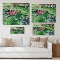 thumbnail image 4 of Designart 'VIntage Tropical Flowers VI' Traditional Print on Natural Pine Wood, 4 of 5