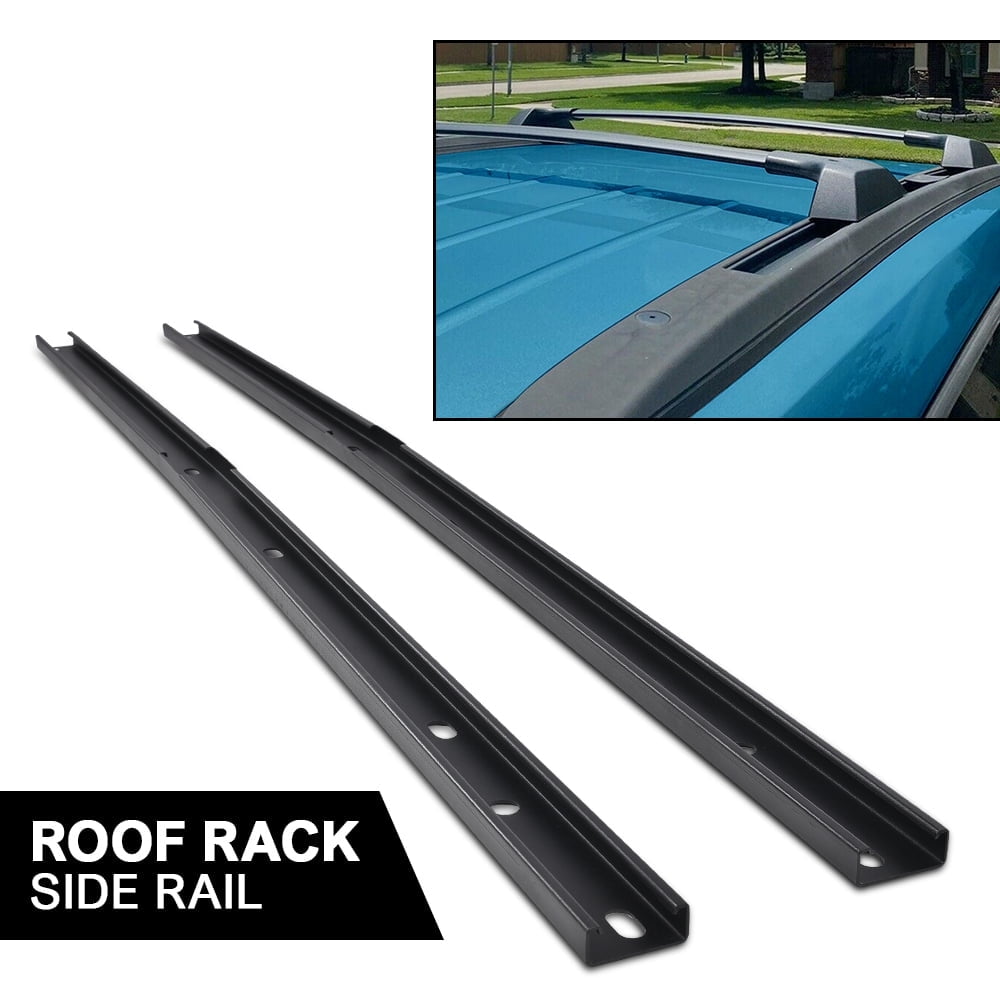 CROSSDESIGN Black Roof Rack Side Rail Package Fit for 2009-2017 Chevrolet Traverse