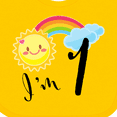 thumbnail image 4 of Inktastic I'm 1 First Birthday Sun Rainbow Boys or Girls Baby Bib, 4 of 4