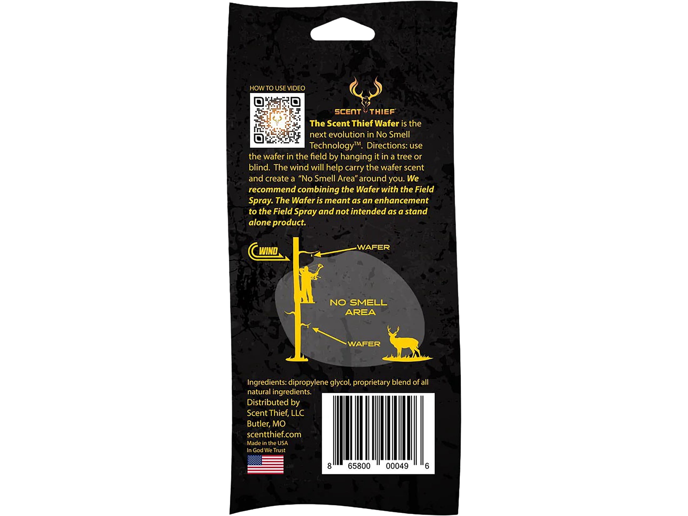 Scent Thief Wafer 2 Pack for Deer Hunting Scents Long-Lasting Odor Eliminator