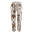 thumbnail image 2 of Gibobby Pantalones deportivos para mujer Pantalones de chándal con estampado inferior para mujer, bolsillos, cintura alta, deportivos, gimnasio, ajuste atlético(Café,M), 2 of 4