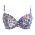 thumbnail image 2 of Freya Boho Breeze Underwire Plunge Bikini Top (202302),28FF,Multi, 2 of 4
