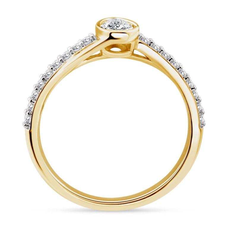 Brilliance Fine Jewelry 1/2 Ctw Lab Grown Diamond Promise Ring in