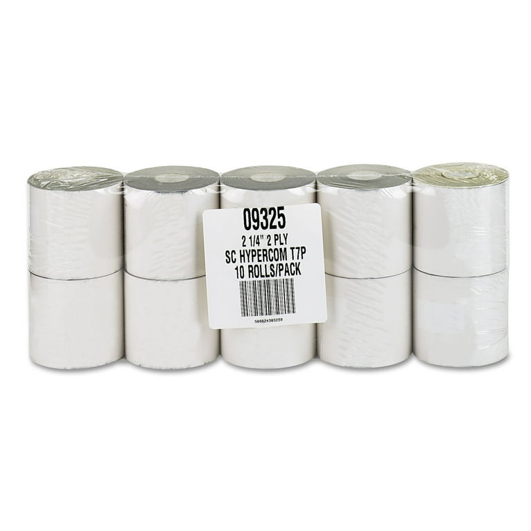 Impact Printing Carbonless Paper Rolls, 2.25 Impact Printing Carbonless Paper Rolls, 2.25