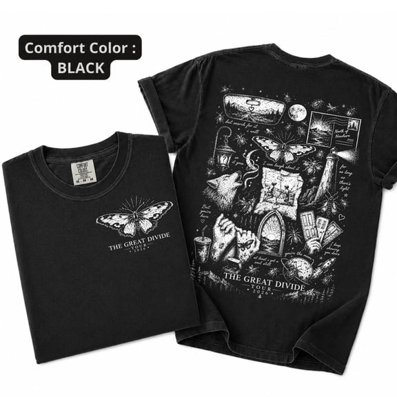Great Divide Tour 2026 Graphic T-Shirt, NK Indie Folk Music Tee, The Last of the Bugs Concert-Inspired Shirt, Vintage Music Fan Gift