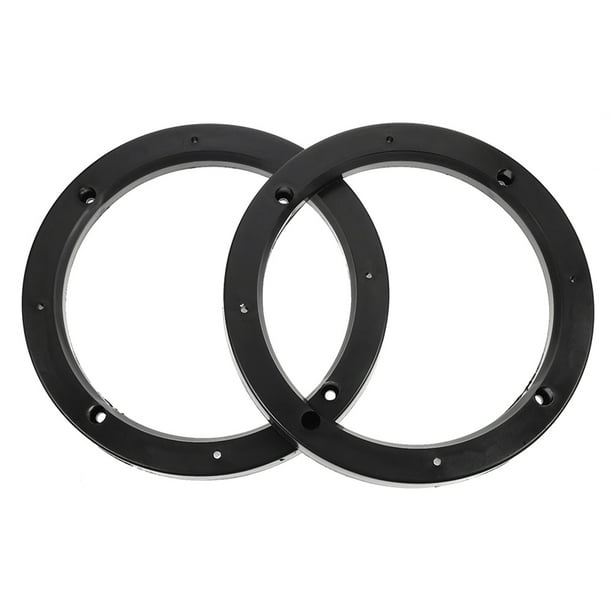 2 anillos espaciadores adaptadores universales para altavoces de coche, anillo de montaje de altavoz, junta de plástico para instalación de sistema de audio automotriz