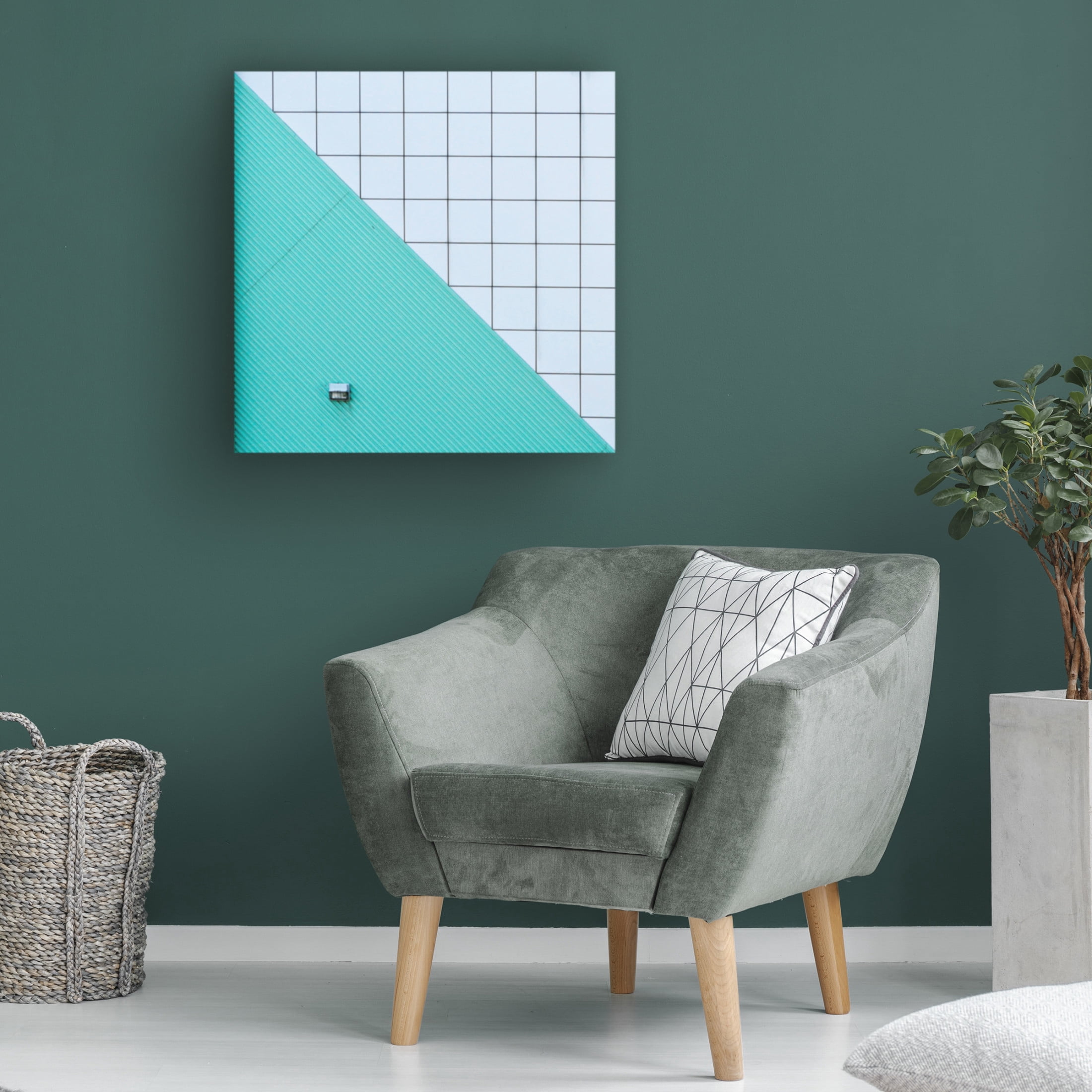 Canvas Wall Art - Massimo Della Latta 'Locchio The Eye' Wall Art for Living Room, Bedroom, or Office Décor by Trademark Fine Art - 24 x 24 Inches