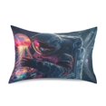 thumbnail image 7 of Yayeee Pillowcase Queen Size Set of 2 Satin Wrinkle Resistant Pillow Case, Glowing Jellyfish, 7 of 7