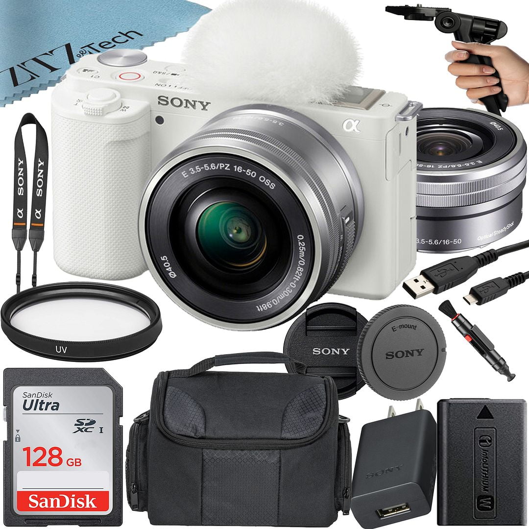Sony Alpha ZVE10 Mirrorless Vlog Camera With 1650mm Lens + 128GB