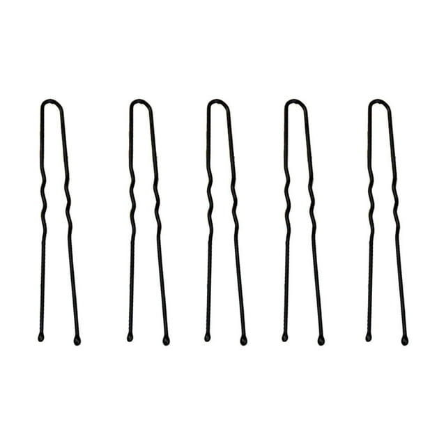 Shisuyan Épingle à Cheveux Métal Noir 100 Pcs 2.4x0.4x0.1in
