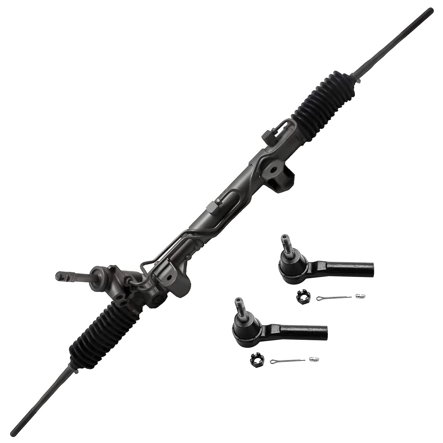 Detroit Axle Rack and Pinion Front Outer Tie Rods Replacement for
