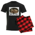 thumbnail image 6 of CafePress - Love My Yorkie Pajamas - Men's Dark Loose Fit Cotton Pajama Set, 6 of 7