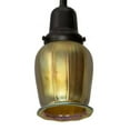 thumbnail image 4 of Meyda Tiffany 184779 4 Inch W Revival Chelsea Favrile Pendant   Craftsman Brown Finish with Gold/Iridescent Glass, 4 of 5