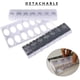 thumbnail image 5 of (2 veces al día) Organizador de pastillas semanal - 7 días - mañana y noche - organizador de pastillas para medicamentos y vitaminas, apertura a presión - Blanco y negro, 5 of 5