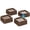 Dark brown, variant on Bed Risers 2 Inch Heavy Duty, Furniture Risers Lifts Supports Up to 6,000 Lbs for Table, Desk Leg, Sofa, Couch 4 Pack