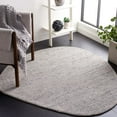 thumbnail image 2 of SAFAVIEH Novelty Christian Abstract Area Rug, Grey/Black, 5' x 5' Scalloped, 2 of 7