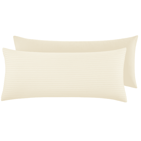 Sherpa Plush Antique White Body Pillow