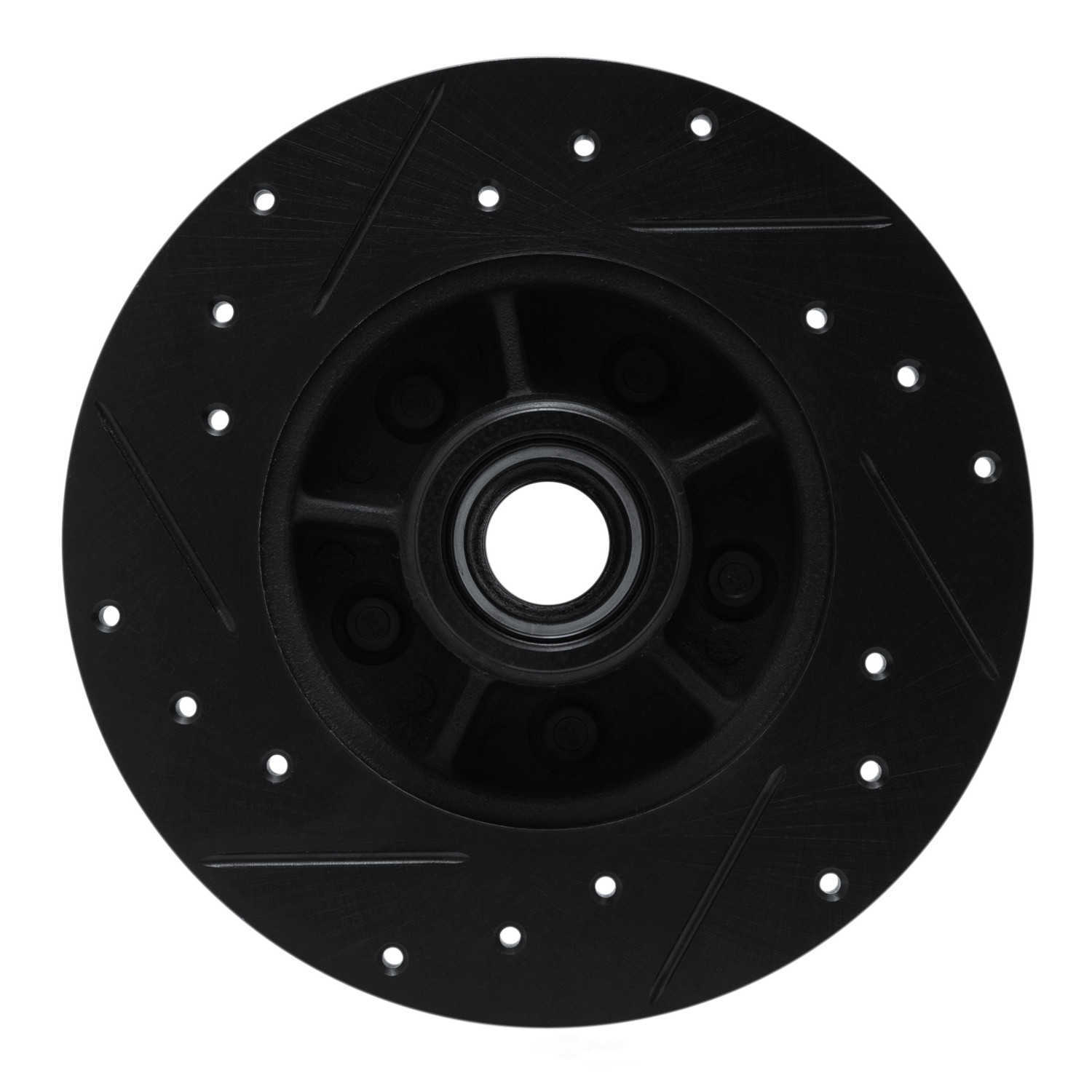 Dynamic Friction Company 633-52002R DFC Brake Rotor - Drilled And Slotted - Black