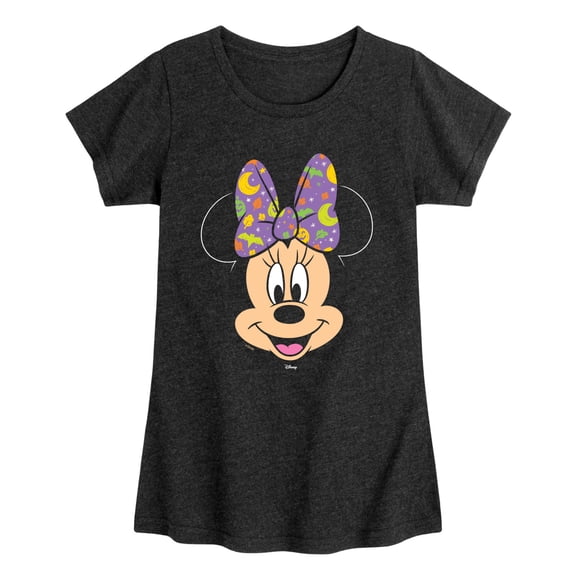 Disney - Halloween Bow Minnie Mouse Fitted Short Sleeve Graphic T-Shirt