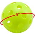 thumbnail image 3 of Paquete de 12 pelotas de béisbol de plástico para práctica de entrenamiento, pelotas de Pickleball para interiores, pelotas blandas huecas de flujo de aire MFZFUKR HMHZ893-1, 3 of 3