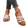 thumbnail image 7 of Women’s Open-Toe Hollow Flat Sandals, Comfortable Casual Slippers for Summer Beach & Outdoor Fashion, 40, 7 of 7
