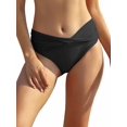 thumbnail image 1 of Bañador de Bikini para Mujer con Parte Inferior Torcida en la Parte Delantera Negro 2XL Negro 2XL Xishao ropa, 1 of 2