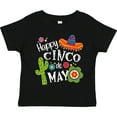 thumbnail image 3 of Inktastic Happy Cinco de Mayo- Sombrero, Cactus, Flowers Boys or Girls Toddler T-Shirt, 3 of 5