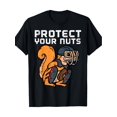 thumbnail image 2 of Camiseta para hombre y niño con diseño de ardilla, receptor de béisbol, protege tus nueces (220 g), 2 of 7