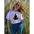 thumbnail image 2 of Yoga Silhouette      Tie Dye Spiral Women -Image by Shutterstock, Female Medium, 2 of 4