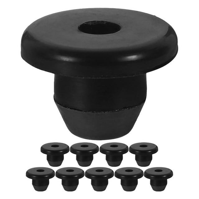 Shisuyan Replacement Part for Jacks Oil Plug Rubber Black 10Pcs 0.55X0.55X0.43In