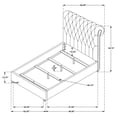 thumbnail image 5 of Devon 57-inch Upholstered Queen Panel Bed Beige, 5 of 5