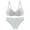 White, variant on MEICHEN Women's Lace Push Up Bralettes and Briefs Underwear Set Sexy Wireless Seamless Bras Bikini Panties Set