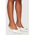 thumbnail image 2 of Women's Chic Bow Pointy Toe Stiletto Mules, 2 of 3