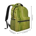 thumbnail image 2 of Fotbe Green Bamboo Fence Pattern Casual Backpack for School, Travel, and Outdoor Activities - Durable, Lightweight, and Comfortable, 2 of 5