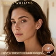 thumbnail image 5 of Briana Williams 8 Pairs Stay Close Hoop Huggie Half Hoop Earrings Cartilage Helix Open Hugging for Women, 5 of 7