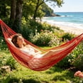 thumbnail image 2 of Outdoor Hammock Portable Camping Hammock with High-Tenacity Suspension Rope Mesh Swing Handwoven Hammock Camping Hammock, 2 of 8
