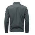 thumbnail image 4 of PNTUTB Men's Fashion Jacket Full Zip Stand Collar Long Sleeve Coat Color Block Casual Comfort Windproof Versatile Outwear with Pockets, 4 of 6