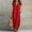 Red, variant on Morttic Women's Minimalist Solid Color Ruffle V-Neck Casual Beach Maxi Dress with Pockets, Loose Fit Summer Outfit White,S