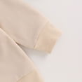 thumbnail image 5 of MEZZALL Girls Casual Letter Big Sis Embroidery Pullover Long Sleeve Crewneck Sweatshirt Soft Kids Fall 2026 Tops Toddler Dailywear , Beige, 5 of 8