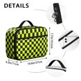 thumbnail image 6 of Yellow and Black Checkered Pattern Insulated Lunch Bag Teens,Bento School Lunch Bag for Teens for Work,Picnic or Travel 10.6x7.7x4.3 Inches,12 Can Capacity, 6 of 6