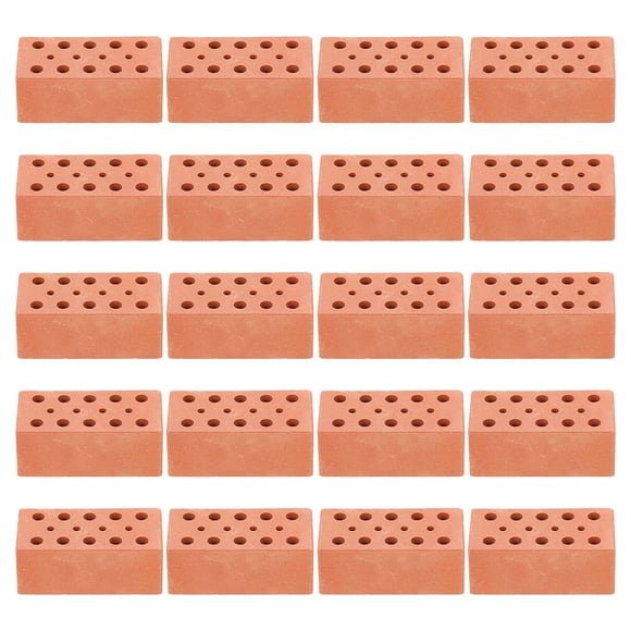 30 Pcs Mini Briques Petites Briques Aménagement Paysager Briques Miniatures Brique de Modèle Mur de Briques Petites Briques pour Artisanat Briques Factices Réalistes Blocs