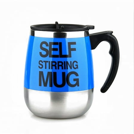 Plain Demi Cup - Minch Automatic Plain Mixing Stainless Steel Coffee Tea Cup Lazy Self Stirring Mug
