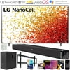 LG 65NANO75UPA 65 Inch 4K Nanocell TV (2021 Model) with Deco Soundbar Bundle