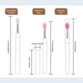 thumbnail image 4 of Silicone Lip Brush, Lip Gloss Wands Lipstick Applicator with Cap for Lip Mask, Lip Cream. (4pcs, Pink), 4 of 5