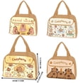 thumbnail image 4 of tredstone Waterproof Insulation Animal Cute Bento Insulated Bag Tote Student With Animal Print Cartoon Bag Print Go Capybara type+4, 4 of 6