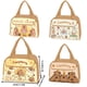 thumbnail image 3 of Cateissary Bolsa de almuerzo impermeable con aislamiento para estudiantes, diseño de capibara, con estampado animal Mostrada tipo+4, 3 of 6